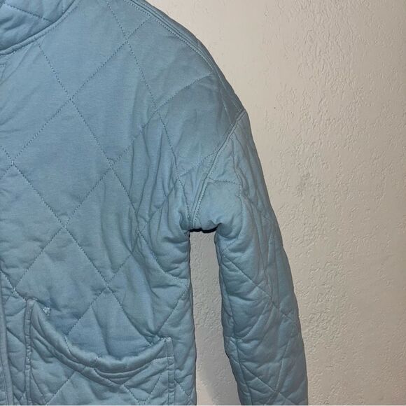 Alya Women's  Light Blue Quilted Jacket - Picture 5 of 10